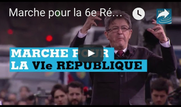 Marche pour la 6e République : un succès pour Mélenchon