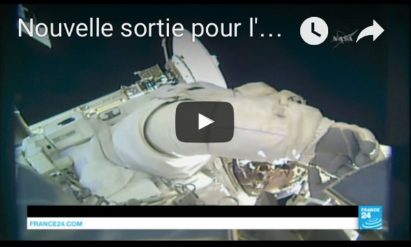 Nouvelle sortie pour l'astronaute Thomas Pesquet... qui marche dans l'espace !