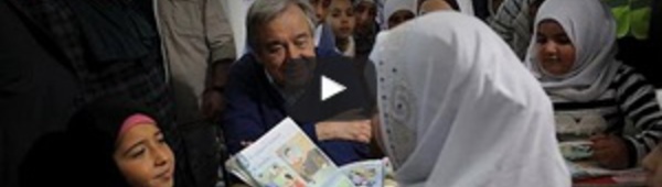 Guterres au chevet des réfugiés syriens en Jordanie
