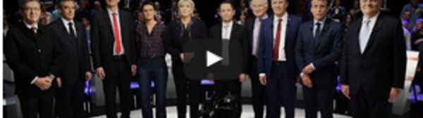 Présidentielle : un premier débat à 11 émaillé de passes d'armes sur l'Europe et les affaires