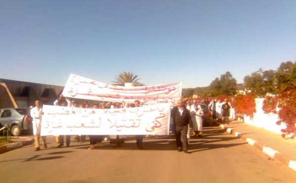 Marche du personnel de l'Hôpital Hassan II d'Agadir