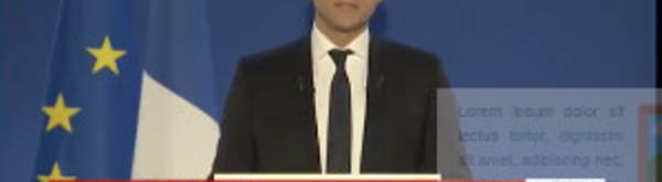 1er discours d'Emmanuel Macron président de la République élu avec 66% des voix 