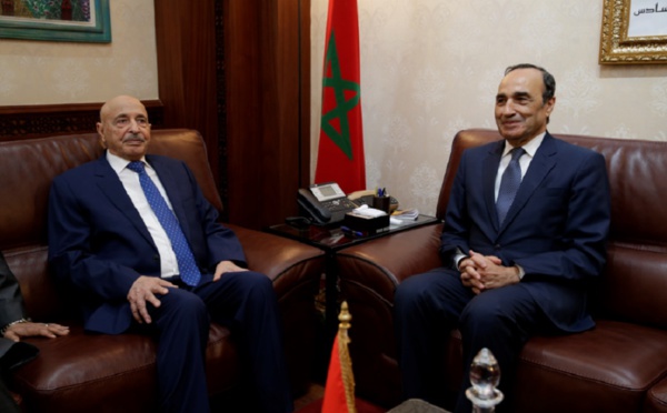 Vers la tenue d’un Forum parlementaire maroco-libyen : Entretiens à Rabat du président de la Chambre des représentants libyenne avec Habib El Malki et Nasser Bourita