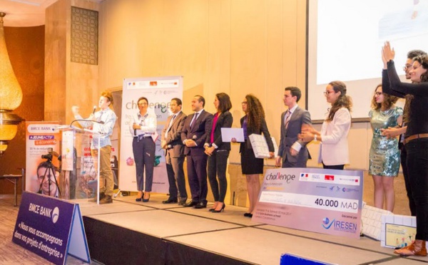 Remise à Casablanca des prix du Challenge franco-marocain de l'entrepreneuriat