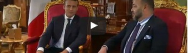 Emmanuel Macron reçu par Mohammed VI