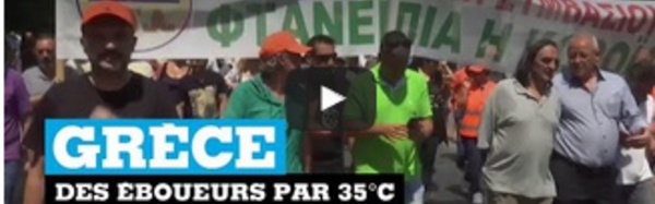Grèce : des éboueurs par 35°C