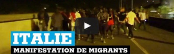 Italie : des migrants manifestent à Vintimille