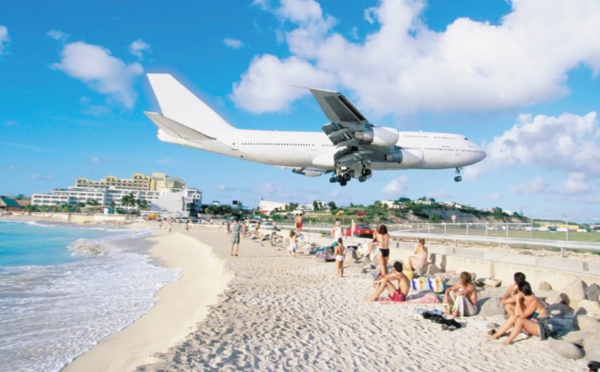 Il ne vaut pas mieux aller sur ces plages : Saint Martin, la plage de Maho