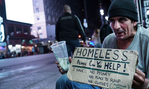 Les sans-abri en hausse à New York