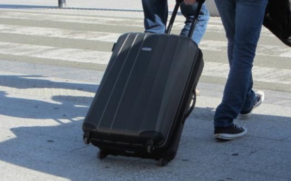 Deux bras dans la valise
