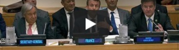 Macron se pose en défenseur du climat à l'ONU