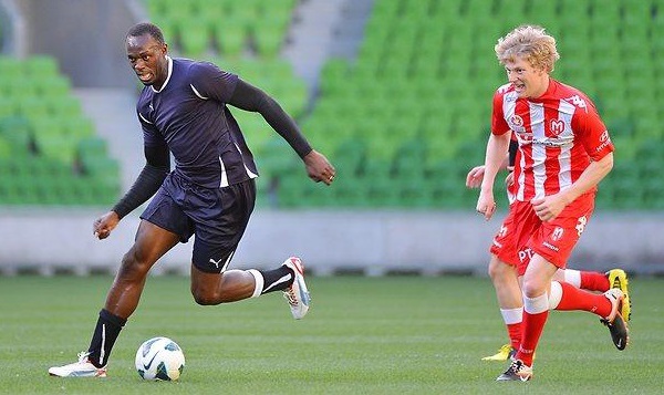 Usain Bolt future star de foot