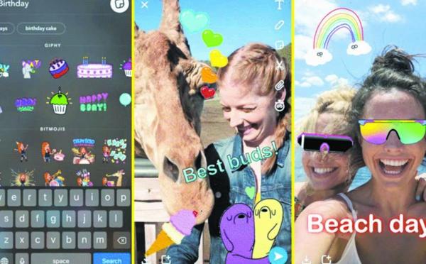 Snapchat s’inspire d’Instagram et ajoute les GIF à son application