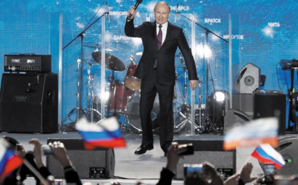 Poutine conforté face aux Occidentaux par son triomphe dans les urnes