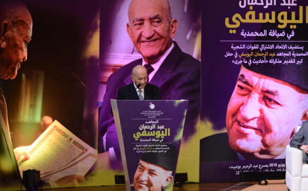 Abderrahmane El Youssoufi parmi les siens à Mohammedia