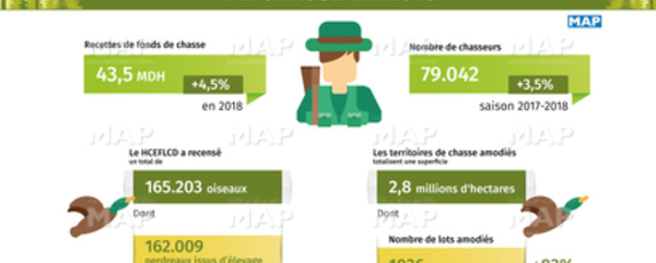Hausse des recettes des fonds de chasse en 2018