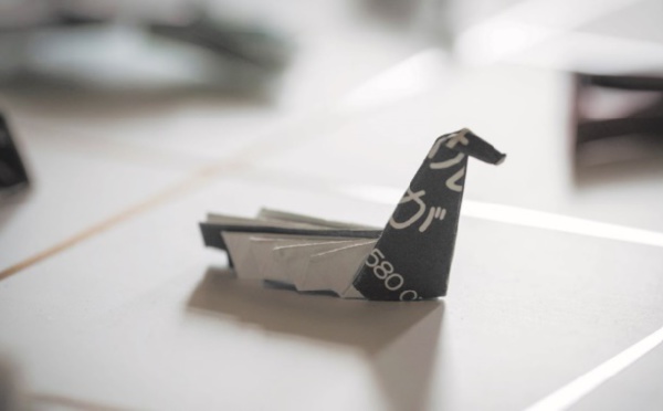 Pourboire à la japonaise : L'origami laissé sur la table