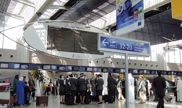 Accroissement du trafic passagers au niveau des aéroports du Maroc