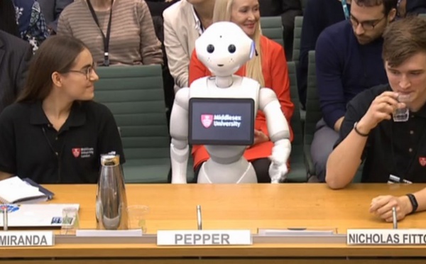 Insolite : Un robot au parlement