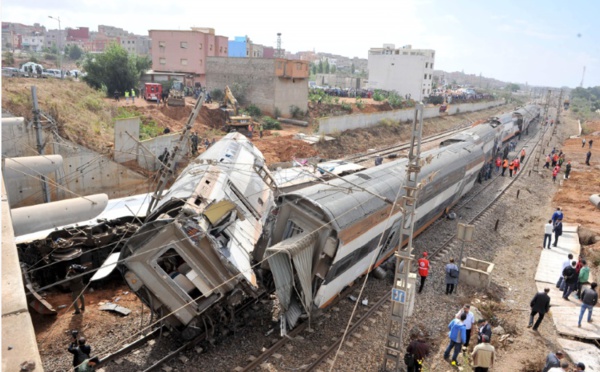 Accident ferroviaire à Sidi Bouknadel 