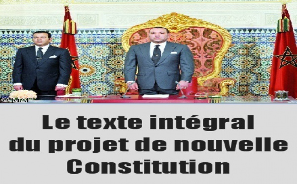 Le texte intégral du projet de nouvelle Constitution