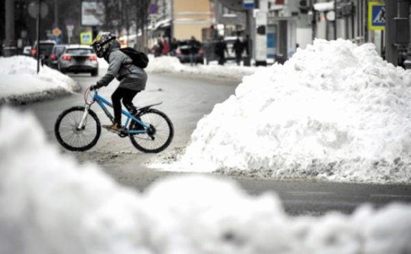 A Moscou, le déneigement ne manque pas de sel