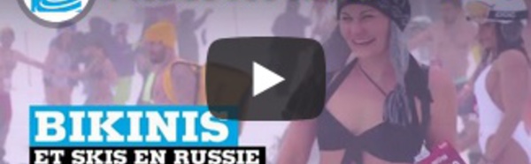 Près de 900 skieurs en maillot de bain en Russie