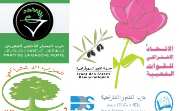 Premier communiqué commun de l’USFP, PPS, FFD, PS et Gauche Verte : La gauche déterminée à conjuguer ses efforts pour un Maroc digne de la confiance des Marocains