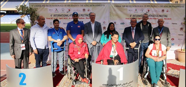 Distinction des athlètes marocains au Meeting international pour personnes handicapées