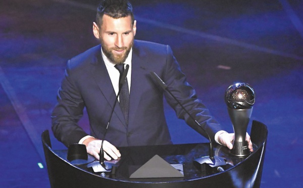 Prix Fifa “The Best” Lionel Messi coiffe Virgil Van Dijk