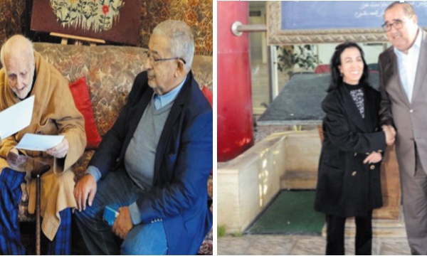 Le Premier secrétaire rend visite à Mohamed Lahbabi et reçoit la veuve de Fqih Basri