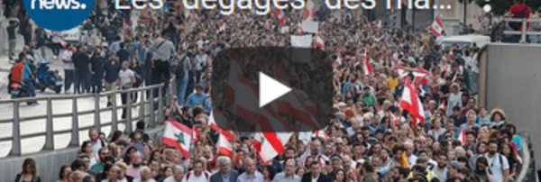 Les "dégages" des manifestants libanais au président Michel Aoun