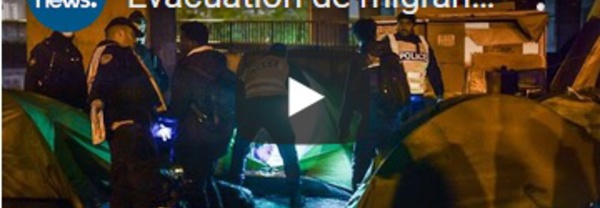 Évacuation de migrants dans le nord-est de Paris