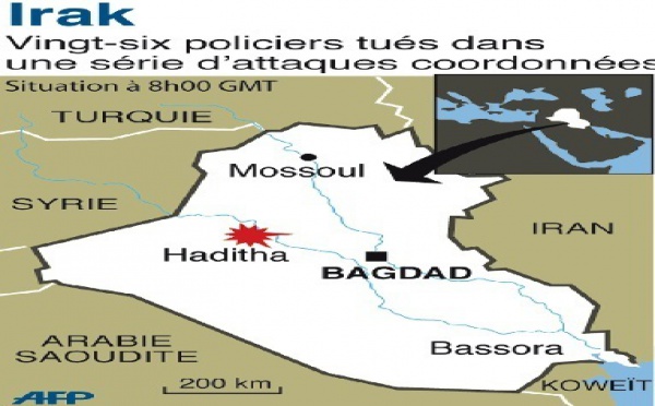 Recrudescence des violences en Irak :  Une série d'attaques coordonnées contre la police à Haditha
