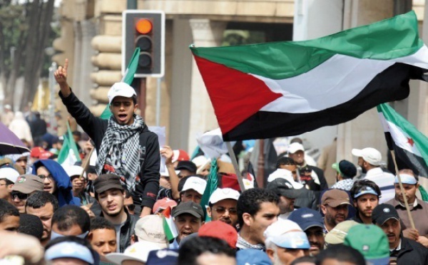 Marche de solidarité avec le peuple palestinien à Rabat
