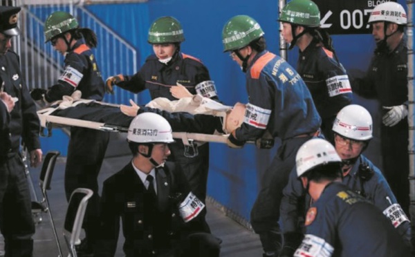 A Tokyo, la préparation des JO passe aussi par celle des séismes
