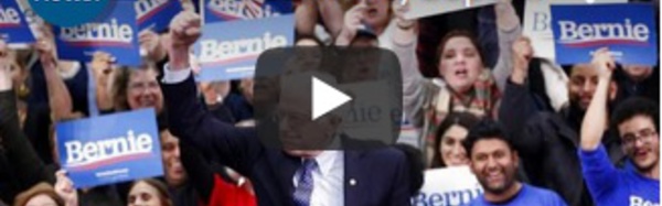 Bernie Sanders, dopé par sa victoire à la primaire démocrate, se voit déjà face à Trump