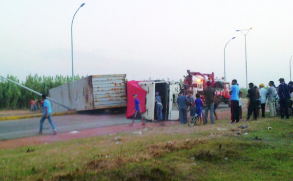 Grave accident  à Casablanca