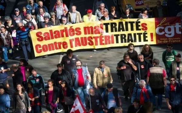 La gauche manifeste contre la gauche en France : Des milliers de manifestants à Paris contre l'Europe de "l'austérité"