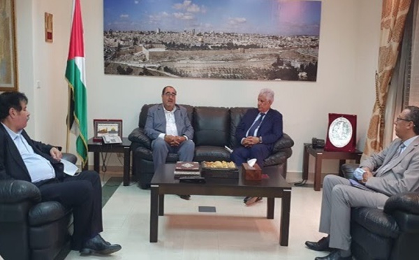 ​Visite de soutien et de solidarité du Premier secrétaire à l’Ambassadeur de Palestine à Rabat