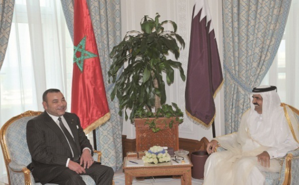 Entretiens à Doha entre S.M le Roi et l'Emir de Qatar