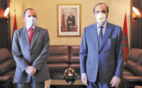 Le président de la Chambre des représentants reçoit l’ambassadeur de Grande-Bretagne à Rabat