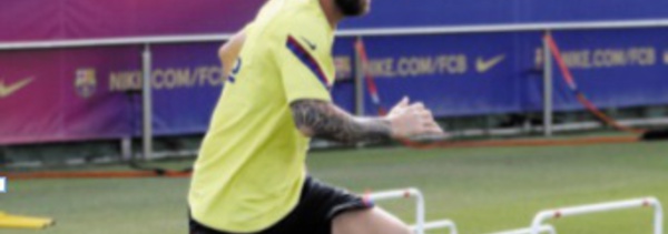 ​Messi s'est entraîné normalement avant le Bayern