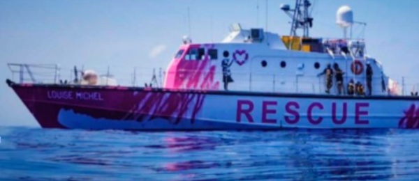 ​Banksy au secours des migrants, affrète un navire en Méditerranée