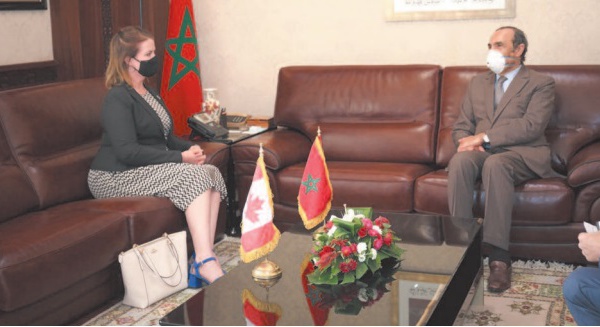 Habib El Malki reçoit la nouvelle ambassadrice du Canada à Rabat