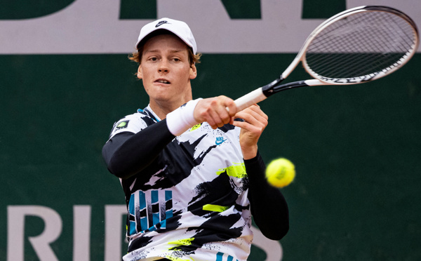 Jannick Sinner à toute vitesse à Roland-Garros