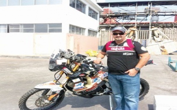 Dakar 2013 : Le pilote marocain Harite Gabari sur la ligne de départ