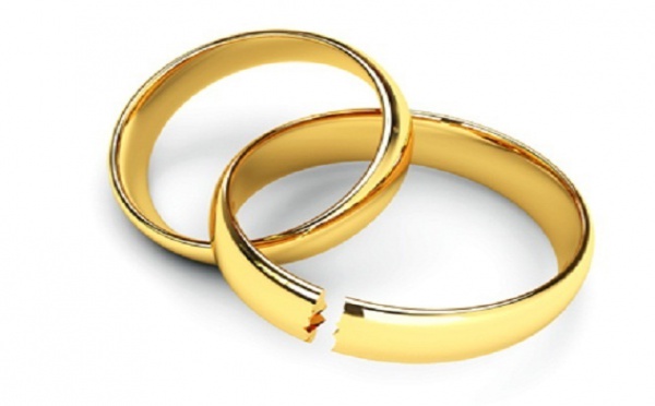 Plus d’un mariage sur six se solde par un divorce