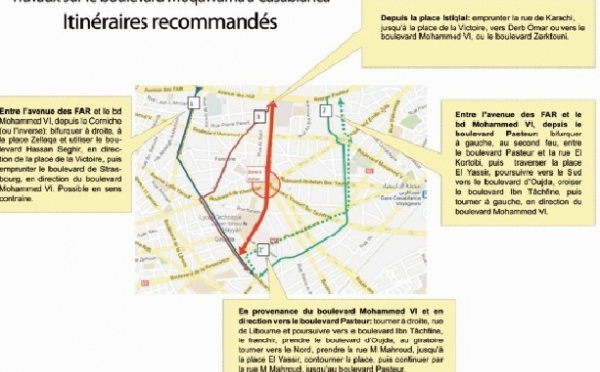 Grosses perturbations du trafic à Casablanca