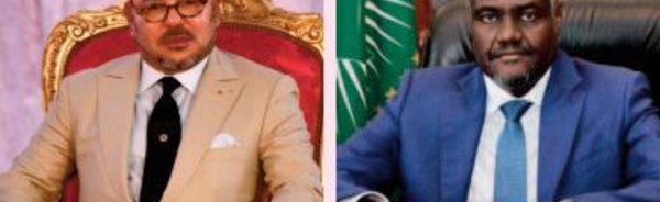 SM le Roi félicite Moussa Faki Mahamat à l'occasion de sa réélection à la tête de la Commission de l'UA